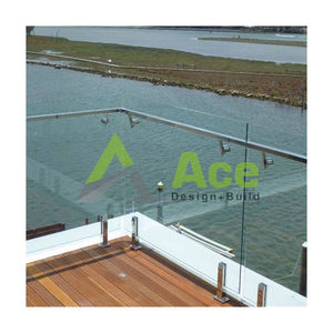 Abrazadera de vidrio de acero inoxidable 316 barandillas de cierre automático bisagra espiga piscina cercado sin marco abrazaderas de fácil instalación - Product Image 4
