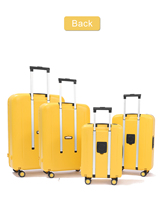 Ensemble de bagages rigides en PP avec porte-gobelet en polyester |   Sacs de voyage légers, luxueux, imperméables, résistants aux rayures, simples et modernes |   4