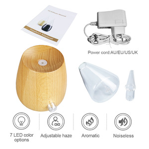 Diffuseur d'arômes Kbao 0,5L avec base en bois, humidificateur sans brume pour usage domestique et commercial, avec fonction minuterie - Product Image 5