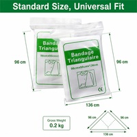 Attelle de bras jetable non tissée, bandage triangulaire certifié CE, support de fracture pour premiers secours, immobilisateur d'épaule, survie en extérieur