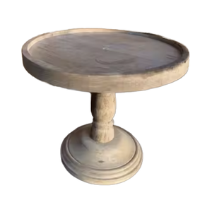 Polished Round <b>Wood</b> <b>Cake</b> Stand for Wedding <b>Cakes</b> made by Tayyab Handicraft - Product Image 1