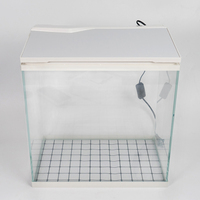 Relaxlines lumière Led personnalisée couverte aquariums en verre intégré aquarium aquarium de bureau