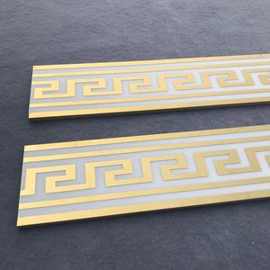 Vestíbulo de <span class=keywords><strong>hotel</strong></span> de lujo Azulejos decorativos de porcelana para suelo de cintura Azulejo de mármol blanco de vena dorada brillante - Product Image 3