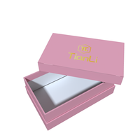 Emballage en carton rigide de luxe personnalisé de haute qualité avec couvercle amovible, boîtes cadeaux rigides avec doublure en satin de soie et col