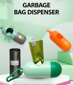 Dispensador portátil de bolsas de basura para excrementos de perro, accesorio para caminar al aire libre, con logotipo personalizado - Product Image 2