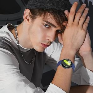 Banda de <span class=keywords><strong>reloj</strong></span> inteligente de silicona con costura ondulada para mujer/<span class=keywords><strong>hombre</strong></span> de calidad superior estilo de moda suave y cómodo para <span class=keywords><strong>Samsung</strong></span> para Galaxy Watch 7 - Product Image 5