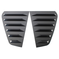 HS voiture fenêtre arrière persienne ABS fibre de carbone Look fenêtre persienne arrière côté évent couverture pour VW VII Golf7 R Golf7.5 R Golf 7.5 GTD