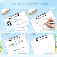 Carpeta de Plástico Personalizada con Diseño de Perro de Dibujos Animados, Carpeta A4, Material Escolar Bonito, Clip para Tablero, Archivadores y Carpetas de Plástico