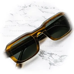 NEW Mens Women Luxury Fashion Square Thick Frame Sun glasses 8mm Thickness Acetate custom