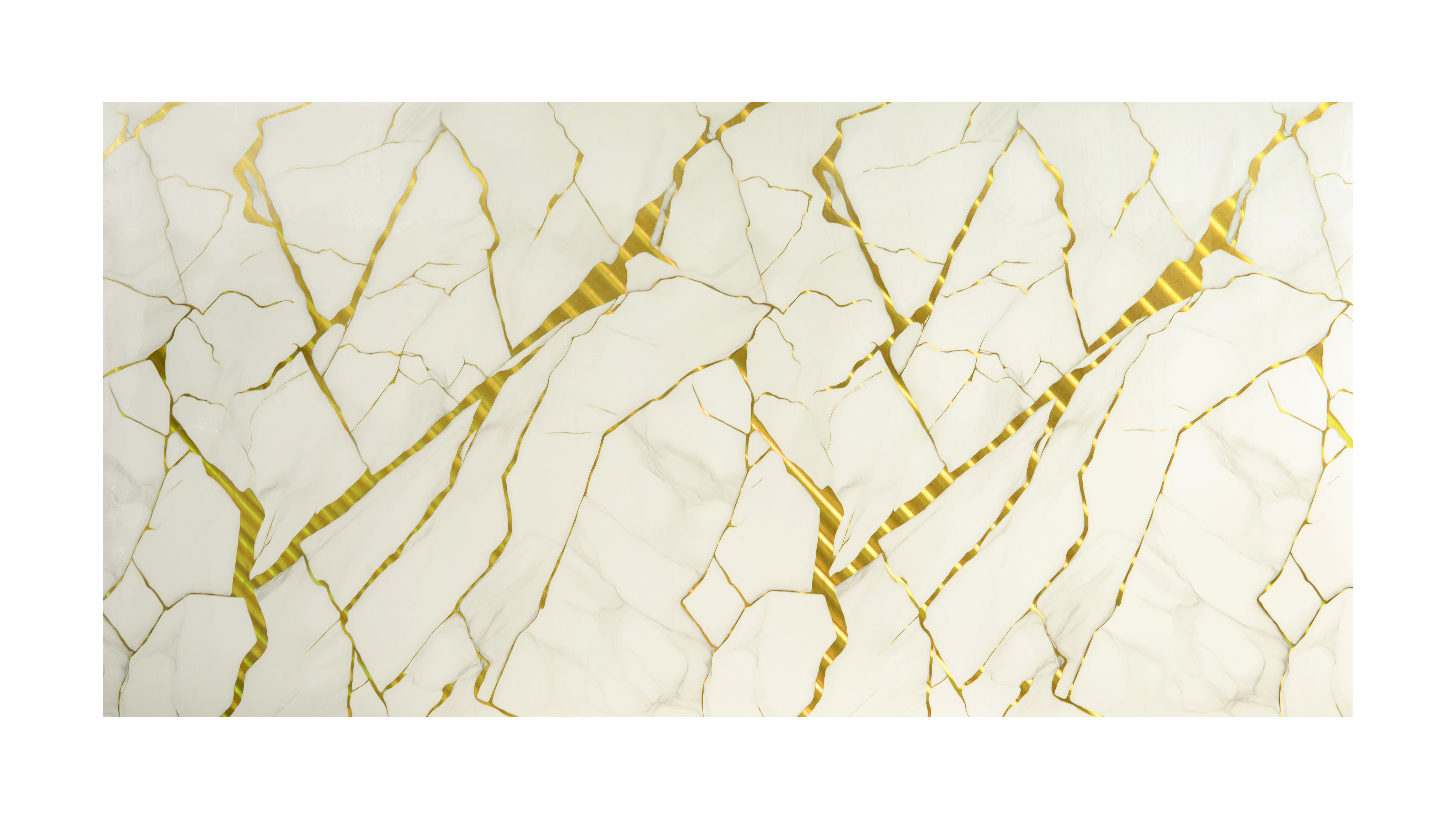 หินอ่อนลายแตกเคลือบทองคินทสึกิ