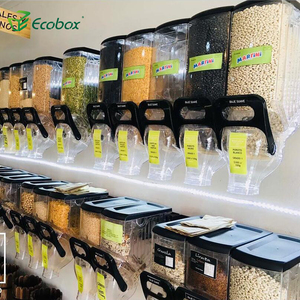 ECOBOX dispensadores de granos candy Dispenser/food dispenser gravity france /acrylic nut dispenser Made in China