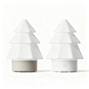 Diffuseur d'huiles essentielles apaisant pour le sommeil, avec prise USB et lumières RGB à intensité variable, décoration de Noël pour la maison, cadeau en promotion - Product Image 1