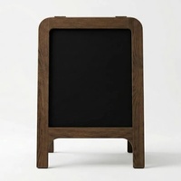 Panneaux de signalisation en bois en forme de A pour sandwichs, tableaux noirs double face sur pied pour extérieur, panneaux de menu personnalisables