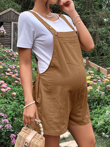 Combinaisons Courtes Décontractées Sans Manches Ajustables Amples avec Poches pour Femmes – Collection Été 2026 - Product Image 5