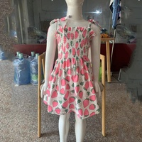 Nouvelle Robe d'été à Bretelles pour Filles, Imprimé Fruits et Fleurs, en Coton, Vêtements pour Bébés et Enfants