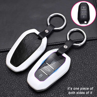Coque de Protection pour porte-clés de voiture, en fibre de carbone, pour DS DS4 DS5 LS DS6 DS7, accessoires