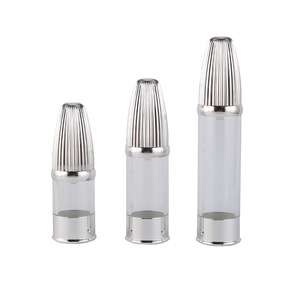 Flacon pompe airless de luxe 15ml 30ml 50ml avec capuchon parapluie, contenant cosmétique sous vide pour fond de teint, sérum, lotion, capuchon argenté - Product Image 3