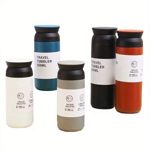 2026 Trend Minimalist Powder Coated Insulated Coffee Tumbler <b>Portable</b> <b>Vacuum</b> Cup with Anti-Slip Bottom - Product Image 4