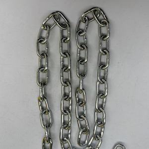 שרשרת DIN 766 סיטונאית מהמפעל - שרשרת חוליות טבעת ארוכה מגולוונת במגוון מידות 2 מ\\\"מ-20 מ\\\"מ - Product Image 1