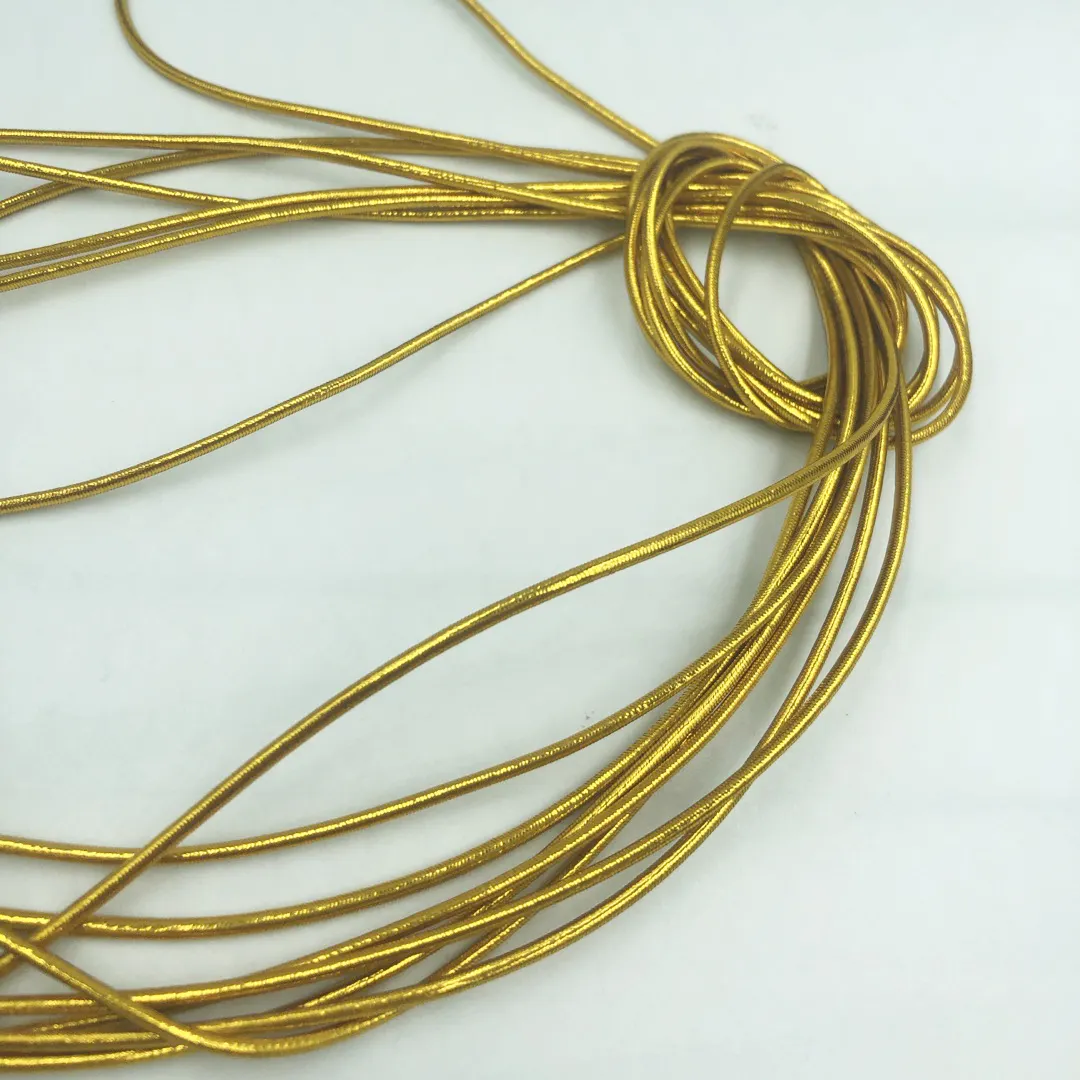 Wholesale Gold String, Gold Elastic Cord for hangtag