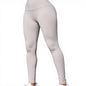 Leggings Deportivos de Cintura Alta Elástica para Mujer, Sin Costuras, Efecto Push-Up, Control de Abdomen, Diseño Sólido, Poliamida - Product Image 2