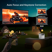 AOKANG Mini Proyector Inteligente de Cine en Casa Proyector de Enfoque Automático de Videojuegos Wifi 4K Android TV Proyectores