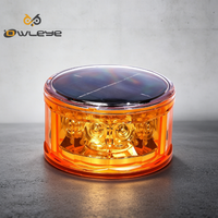 Balise solaire à base magnétique puissante, indice de protection IP66, ABS/PC, visibilité 1000 m, lumière d'avertissement de circulation blanche pour camions et engins lourds