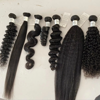 Grossistes de mèches de cheveux indiens bruts, mèches de cheveux vierges à cuticules alignées, extensions de cheveux humains doublement étirées à prix abordable