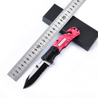 Couteau de poche pliable EDC, outil multifonctionnel personnalisé pour l'extérieur, LED, tactique, camping, survie, chasse, petite lame