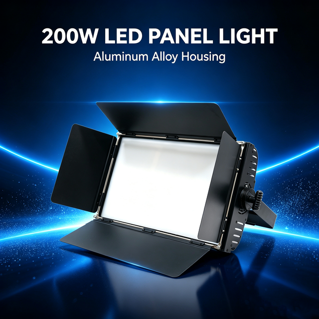 200W Bi-Color LED Panel Fill Light High CRI Ra97 Professional Studio Video Light with 600 LED Beads Portable Aluminium Alloy