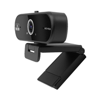 Cámara Web USB con Enfoque Automático y Cubierta de Privacidad, Rotación de 360 Grados, Orificio para Trípode, para PC, Portátil, Transmisión en Vivo, Videollamadas