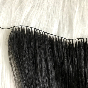 Hot Selling 100% Russian 12A Virgin Remy Human Hair Extensions Feather <strong>Weft</strong> Luxury Quality Invisible <strong>Weft</strong> in Yaki Style - Product Image 3