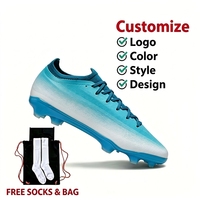 Chaussures de football personnalisables haute performance printemps-été, crampons FG AG, chaussures de football professionnelles, tige en mesh légère, unisexe