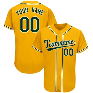 Maillot de baseball sportif personnalisé en polyester respirant et absorbant, style cardigan, col en V, imprimé par sublimation numérique sur maille - Product Image 3