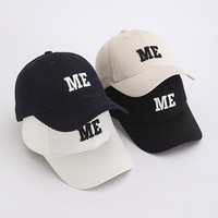 Gorra de Béisbol Moderna con Letra ME Bordada, de Poliéster, Ajustable, Transpirable, Impermeable, Unisex, para Uso Diario