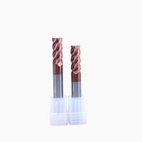 Fraise à rayonner en carbure monobloc HRC55 à 4 dents pour acier, acier inoxydable et acier allié