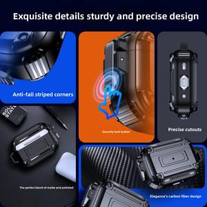 Funda transfronteriza de segunda generación nueva para AirPods Pro Compatible con Apple para AirPods 4 hebilla para auriculares protectores Bluetooth - Product Image 3