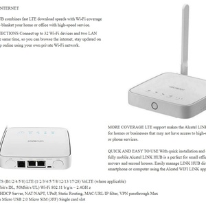 Alcatel HH41NH CAT4 150Mbps Router WiFi 4G LTE de Alta Velocidad, Compatible con América y Latinoamérica para Alcatel - Product Image 4