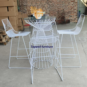 Moderner Cocktail-Steht isch aus Metall-Eisendraht für kommerzielle Veranstaltungen Restaurants im Freien Hotels Wohnzimmer Parks <span class=keywords><strong>Dry</strong></span> <span class=keywords><strong>Bar</strong></span> Furniture Hire - Product Image 3