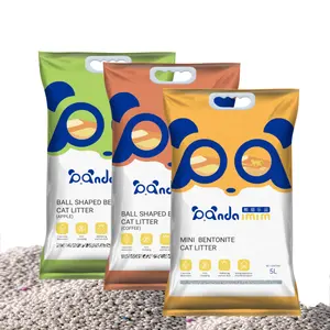 Lettiera per gatti in Bentonite senza polvere a forma di palla OEM/ODM 1-3.5mm cina forniture per animali domestici lettiera per gatti premium sabbia Bentonite