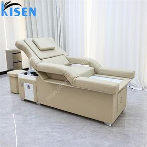 Poltrona Lavatesta 2026 dal Design Moderno con Massaggio Piedi, Sollevamento Schienale, Lettino Pedicure e Spa per la Testa, con Vaporizzatore - Product Image 3