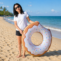 Bouée de piscine gonflable en PVC sans phtalates Sunshine PD134202 pour enfant, avec poignée en forme de beignet