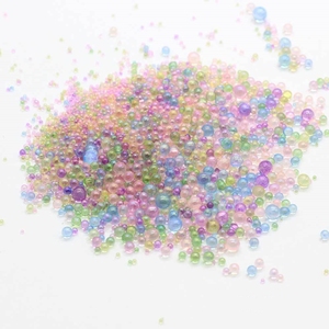 Accessori melma materiale di riempimento di perline croccanti spiaggia tema oceano trasparente turchese <span class=keywords><strong>azzurro</strong></span> giallo pallido rosa perlina lavanda - Product Image 2