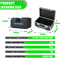 Effet d'étincelles instantanées à angle réglable électrique de 3,5 mètres pour machine avec télécommande DMX 2 canaux pour mariage, DJ, scène
