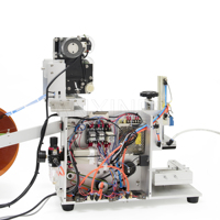 Machine d'application d'étiquettes semi-automatique pour bouteilles carrées, cosmétiques, divers types de boîtes, surfaces planes, pour les boissons