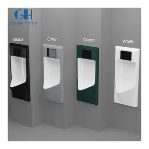 New Design Porcelain Wall-Mounted Ceramic Urinal For Dry With Waterless Bathroom And Men's Toilet