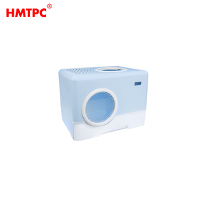 Bac à litière pour chat à entrée frontale et sortie supérieure, conception anti-fuite, <span class=keywords><strong>Tolite</strong></span> pour chat, détachable, facile à assembler, pelle offerte, fenêtre transparente, durable - Product Image 5