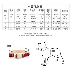 ปลอกคอสุนัขแบบเย็นสบาย สีพื้น ปรับได้ ผ้าฝ้ายลินิน สำหรับสัตว์เลี้ยงทุกฤดู ไซส์ XS S M L XL - Product Image 1