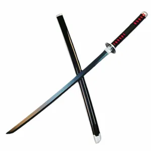 Arma de madeira para cosplay, modelo de protagonista katana kimetsu no yaiba demon slayer, anime, espada de brinquedo