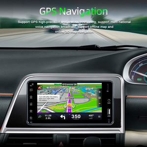 Android multimedya oynatıcı 2 USB GPS navigasyon kablosuz carplay araba radyo Toyota için evrensel - Product Image 4
